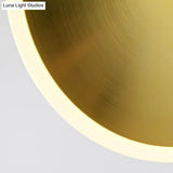 Modern Led Brass Bedside Light With Aluminum Shade