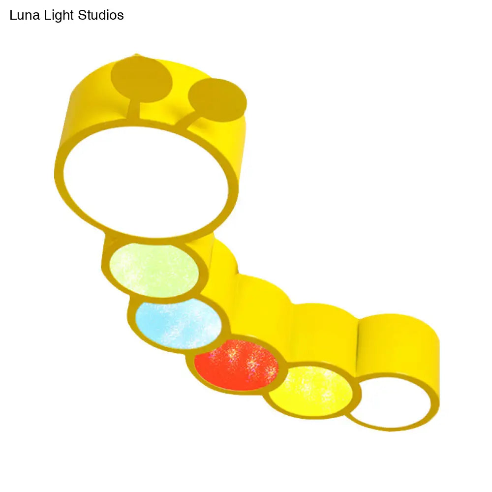Modern Led Caterpillar Flush Mount Ceiling Light For Bedroom