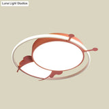Modern Led Ceiling Lamp: Bee Design In Pink/Blue For Bedroom