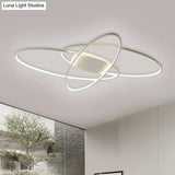 Modern Led Ceiling Lamp For Boys Bedroom - Warm/White Light Black/White