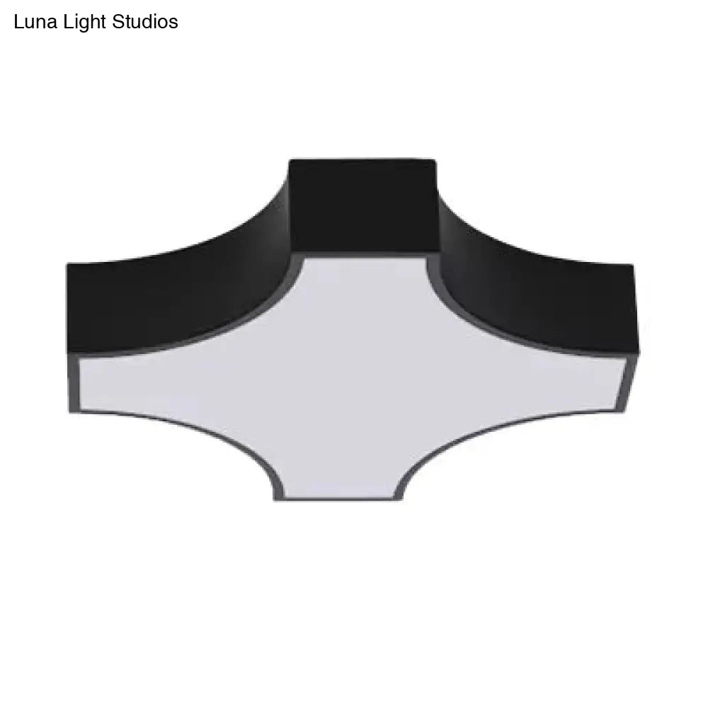 Modern Led Ceiling Lamp For Living Room - Metal & Acrylic Mount Light