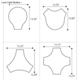 Modern Led Ceiling Lamp For Living Room - Metal & Acrylic Mount Light