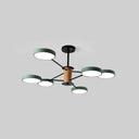 Modern Led Ceiling Light Sleek Semi Flush Circle Design With Acrylic Shade Ideal For Living Room 6 /