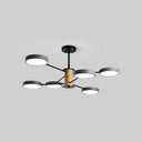 Modern Led Ceiling Light Sleek Semi Flush Circle Design With Acrylic Shade Ideal For Living Room 6 /