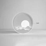 Modern Led Ceiling Light - Stylish Metal Flush Mount For Living Room White Shade / 19.5’