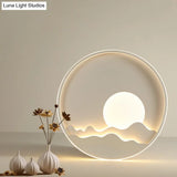 Modern Led Ceiling Light - Stylish Metal Flush Mount For Living Room White Shade
