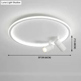Modern Led Ceiling Light With Nordic Acrylic Design - Perfect For Study Rooms