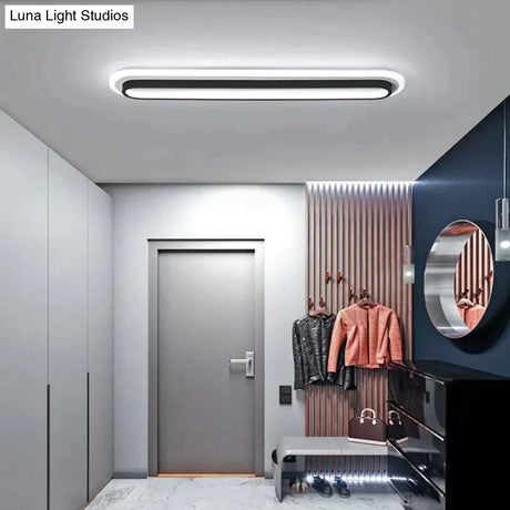 Modern LED Ceiling Lights For Living Room Corridor White Black Surface Mounted Lamp Ceiling