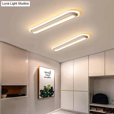Modern LED Ceiling Lights For Living Room Corridor White Black Surface Mounted Lamp Ceiling