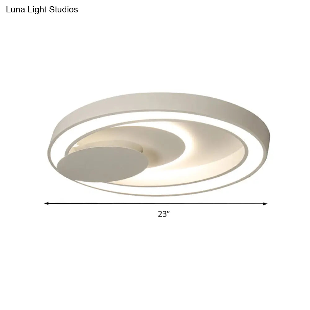 Modern Led Ceiling Mount Light In White For Kid’s Bedroom