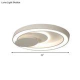 Modern Led Ceiling Mount Light In White For Kid’s Bedroom