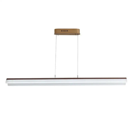 Modern Led Acrylic Coffee Linear Pendant Light Fixture For Dining Room