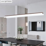 Modern Led Coffee Pendant Light For Dining Room & Kitchen Island