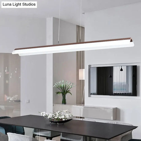 Modern Led Coffee Pendant Light For Dining Room & Kitchen Island