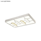 Modern Led Crystal Ceiling Flush Mount Lamp With Multi-Pattern Design