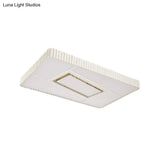 Modern Led Crystal Ceiling Flush Mount Lamp With Multi-Pattern Design