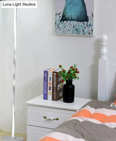 Modern Led Floor Lamp For Living Room Standing Pole Light Bedrooms Offices Bright Dimmable Table