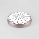 Modern Led Floral Metal Flush Mount Ceiling Lamp For Bedroom Lighting Purple / 16.5