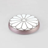 Modern Led Floral Metal Flush Mount Ceiling Lamp For Bedroom Lighting Purple / 20.5