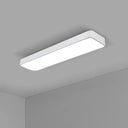 Modern Led Flush Light With Rectangular Acrylic Shade - Office Ceiling Mounted White / Small 35.5