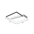 Modern Led Flush Mount Light For Bedroom Ceiling With Sleek Acrylic Shade White / 18