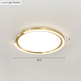 Modern Led Flush Mount Light With Extra - Thin Aluminum Frame For Bedroom Ceiling - Nordic Style