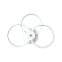 Modern Led Hoop Wall Lamp With Acrylic Lighting - Black/White 2/3 Lights In Warm/White/Second Gear 3