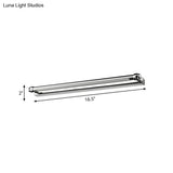 Modern Led Indoor Vanity Lamp - Stainless Steel Chrome Finish