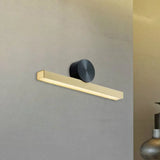 Modern Led Metallic Wall Sconce Lamp With Brass Finish And White/Warm Light