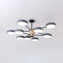 Modern Led Nordic Branch Chandelier - Acrylic Living Room Ceiling Light 10 / Grey