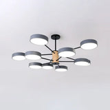 Modern Led Nordic Branch Chandelier - Acrylic Living Room Ceiling Light 10 / Grey