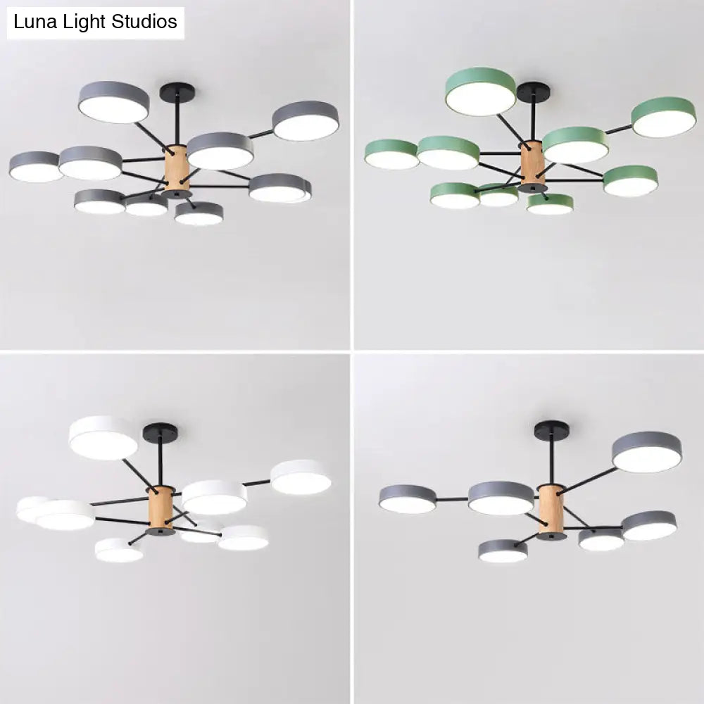 Modern Led Nordic Branch Chandelier - Acrylic Living Room Ceiling Light