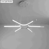 Modern Led Pendant Lights Living Room Restaurant Hang Lamp Aluminum Remote Control Dimming Hanging