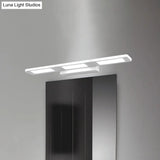 Modern Led Rectangular Acrylic Vanity Wall Light - White/Warm
