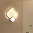 Modern Led Sconce - White Rhombus Wall Mount Lighting For Stairway