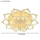 Modern Led Semi Flush Ceiling Light With Crystal Accents