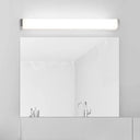 Modern Led Silver Vanity Wall Sconce Light In Warm/White For Bathroom / White