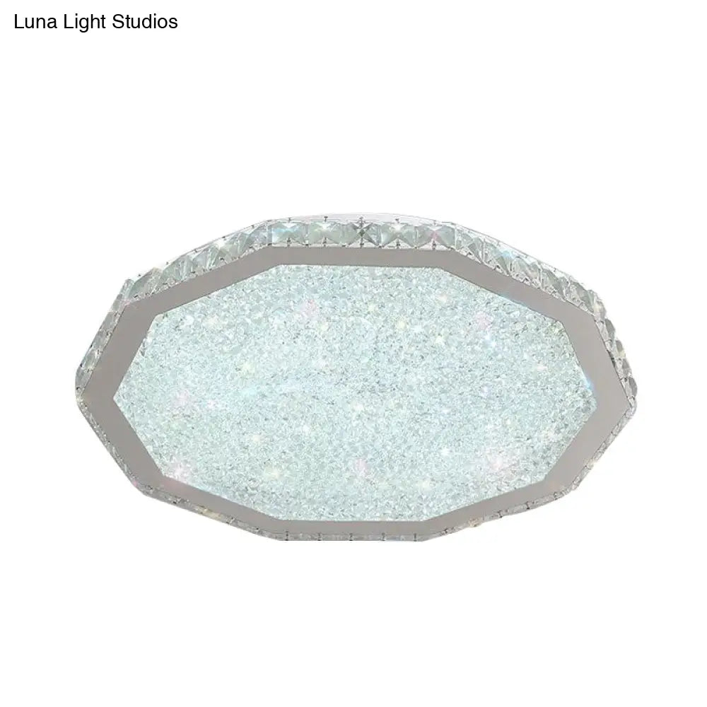Modern Led Stainless - Steel Flush Mount Ceiling Light For Living Room