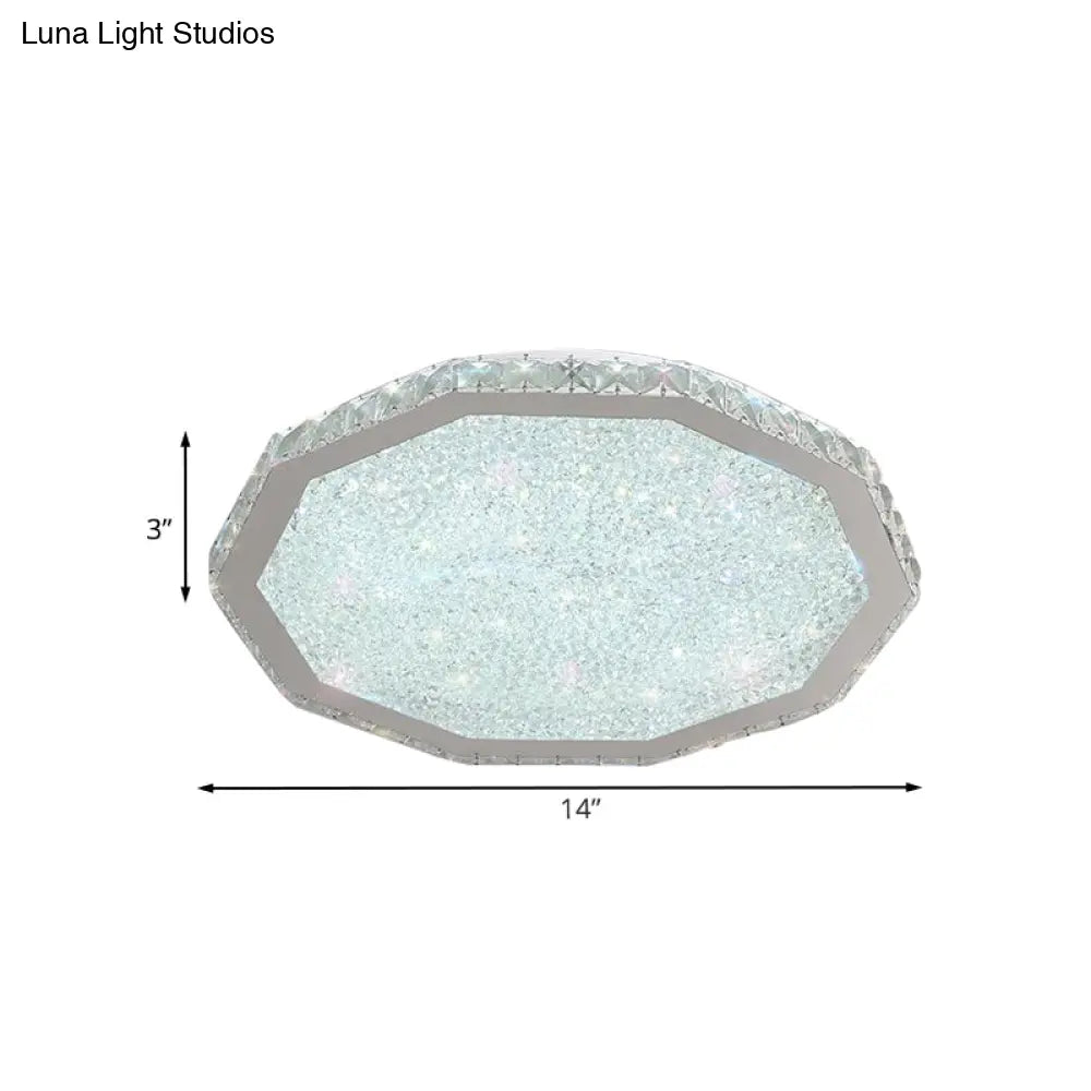 Modern Led Stainless - Steel Flush Mount Ceiling Light For Living Room