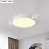 Modern Led Twig Round Iron Flush Mount Ceiling Light