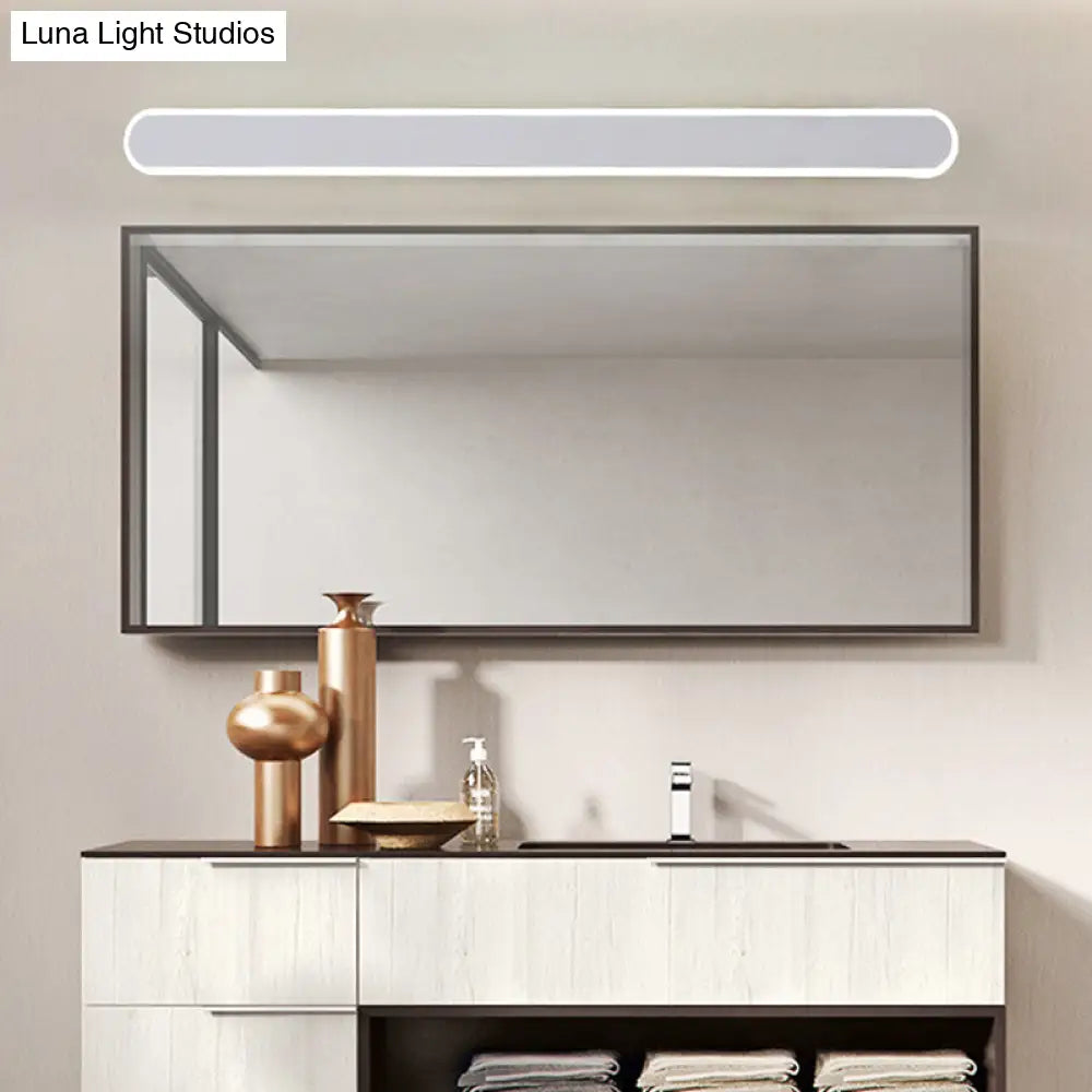 Modern Led Vanity Lamp For White Bathroom Mirror - Available In White/Warm Light 3 Sizes