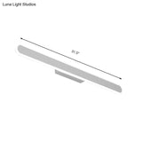 Modern Led Vanity Lamp For White Bathroom Mirror - Available In White/Warm Light 3 Sizes