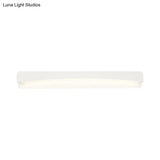 Modern Led Vanity Light Fixture - Wall Mounted Acrylic Rectangular Design In Natural White