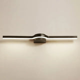 Modern Led Vanity Lighting Fixture - Simplicity Linear Acrylic Bathroom Wall Sconce Black / 16 White