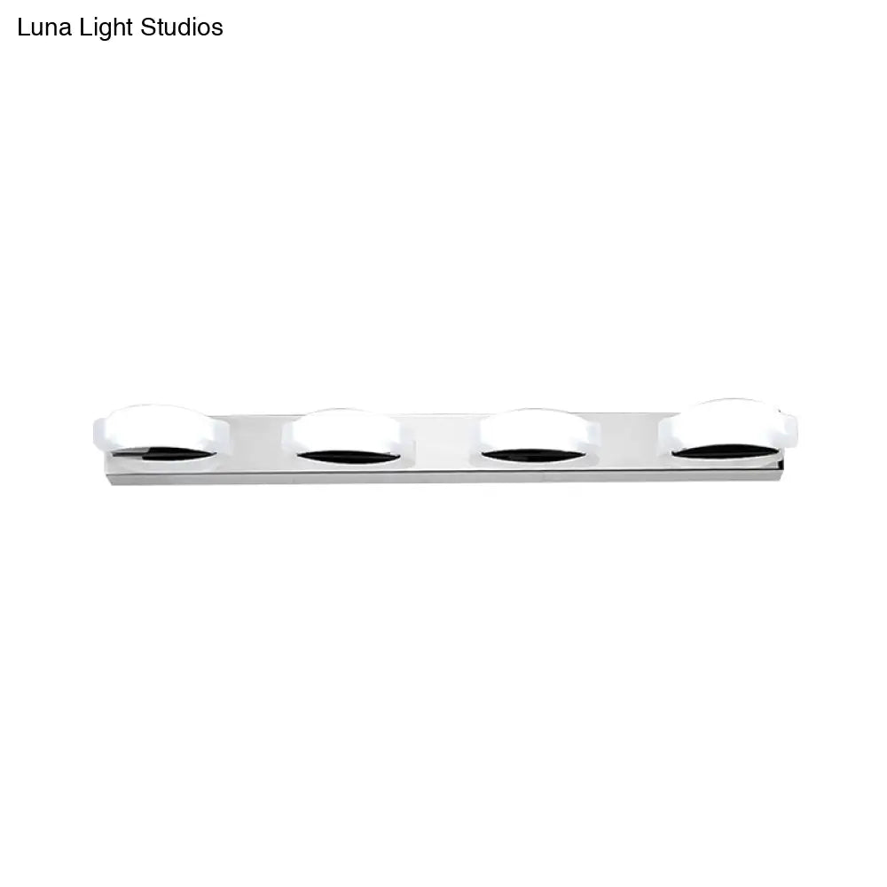 Modern Led Vanity Mirror Light With Rotatable Acrylic Design And Warm/White Lighting - Perfect For