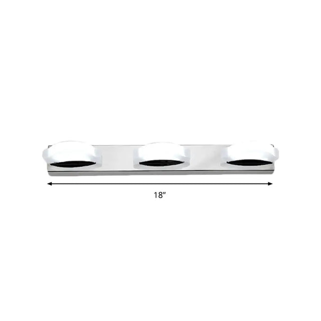Modern Led Vanity Mirror Light With Rotatable Acrylic Design And Warm/White Lighting - Perfect For