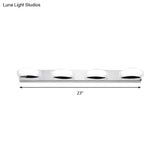 Modern Led Vanity Mirror Light With Rotatable Acrylic Design And Warm/White Lighting - Perfect For