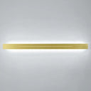 Modern Led Wall Light Fixture: Rectangular Linear Living Room Sconce Lighting Gold / Small White