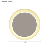 Modern Led Wall Light: Stylish Acrylic Sconce For Kitchen Or Childs Bedroom