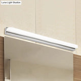 Modern Led Wall Mounted Vanity Light With Acrylic Shade Chrome Sconce Lighting In Warm/White